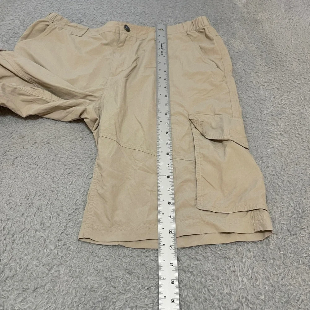 Columbia Omni-Shade Mens Cargo Shorts 36 Tan Khaki Hiking Fishing Regular Fit